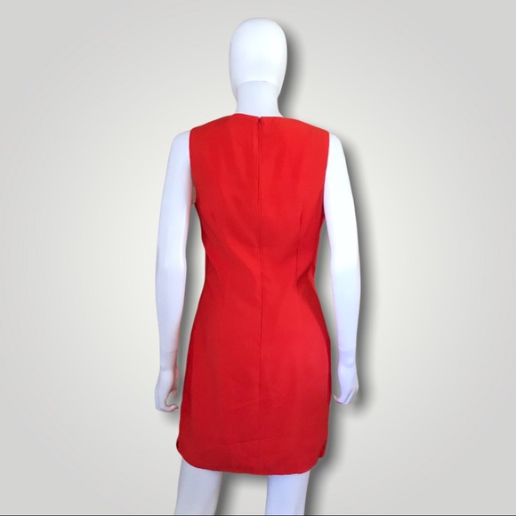 Line & Dot Sleeveless Tangerine Dress - Picture 4 of 5